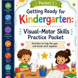 Kindergarten Readiness Visual-Motor Skills Practice Packet