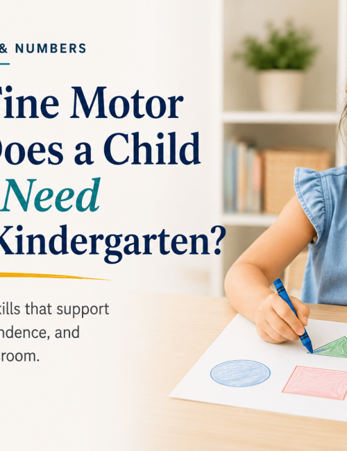 What Fine Motor Skills Before Kindergarten