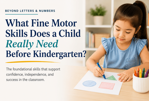 What Fine Motor Skills Before Kindergarten