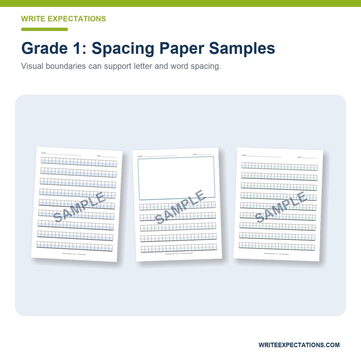 Visual Supports for Handwriting: Grade 1 Spacing & Modified Paper - Image 3