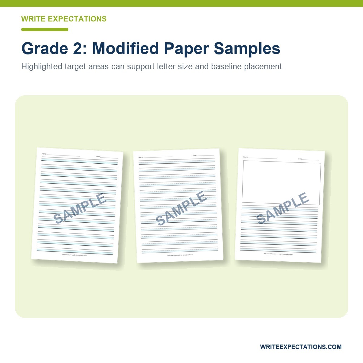 Grade 2 Spacing & Modified Handwriting Paper | Write Expectations - Image 2